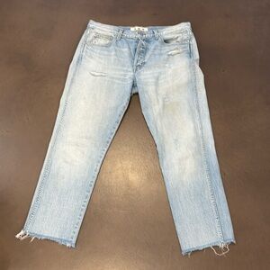 AMO jeans”Tomboy crop” in moonwalk wash size 29